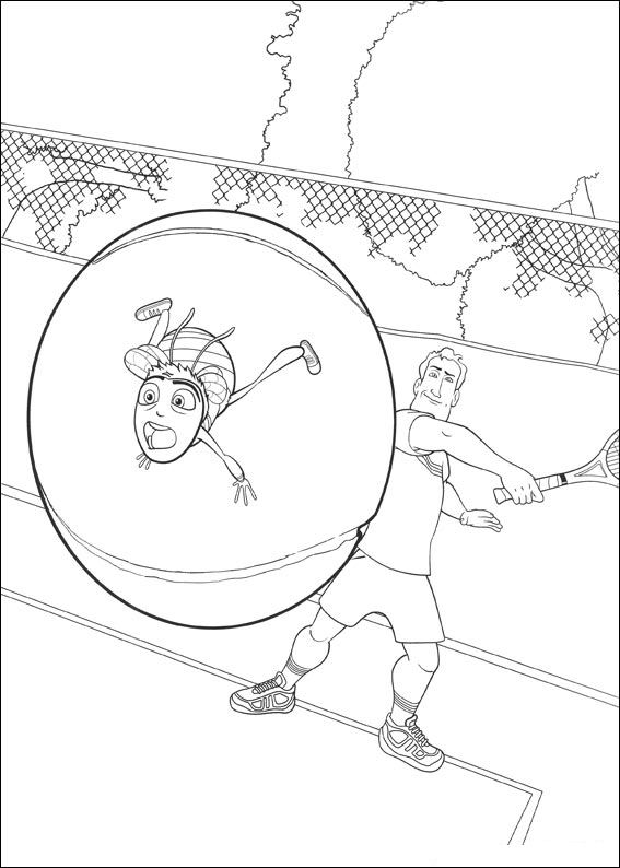 Kids-n-fun.com | Coloring page Bee Movie Bee Movie